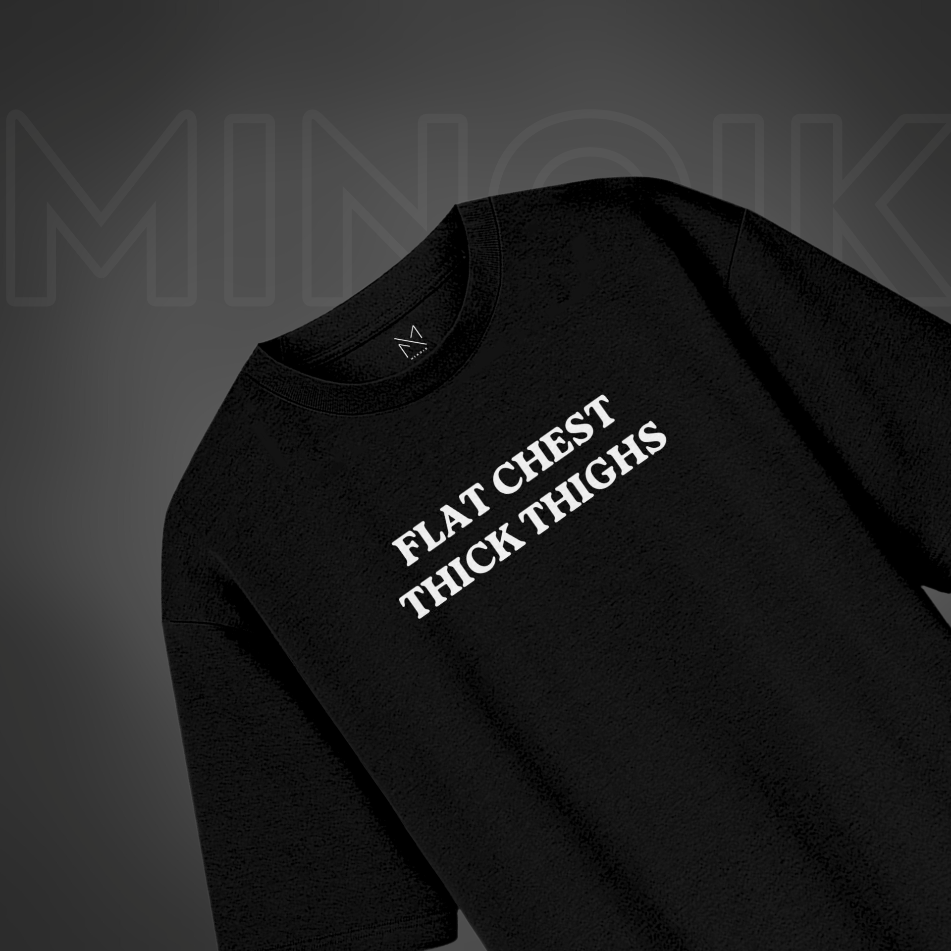 Flat Chest - Thick Thighs Oversized Premium T-shirt