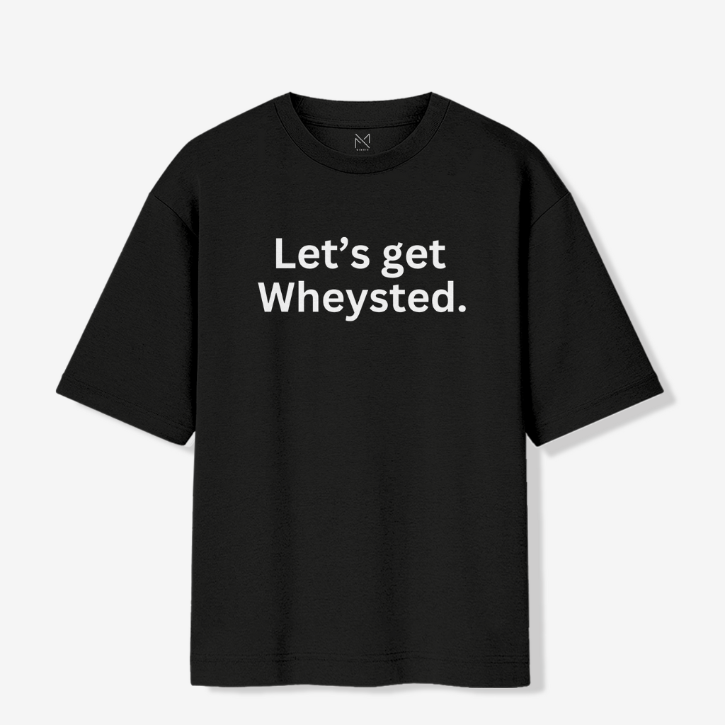 Let's Get Wheysted - Oversized Premium T-shirt