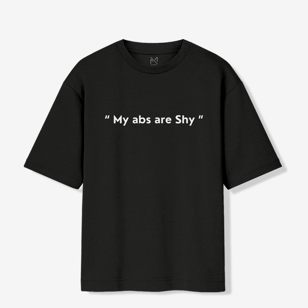 My abs are shy - Oversized Premium T-shirt