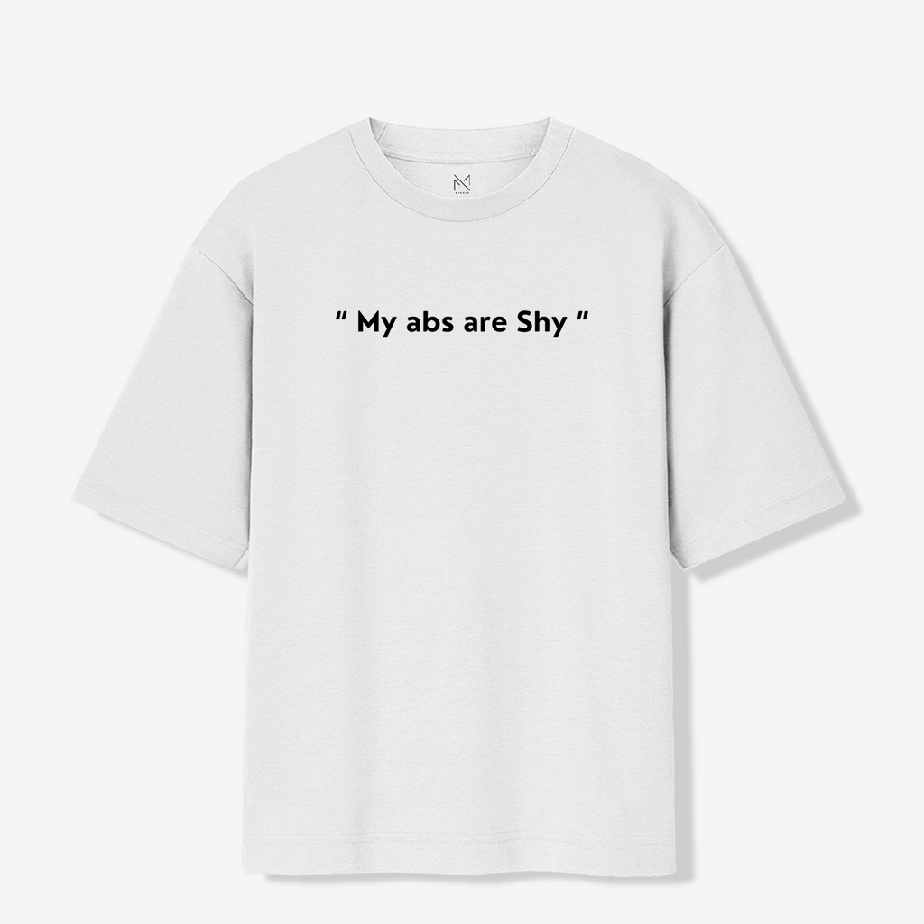 My abs are shy - Oversized Premium T-shirt