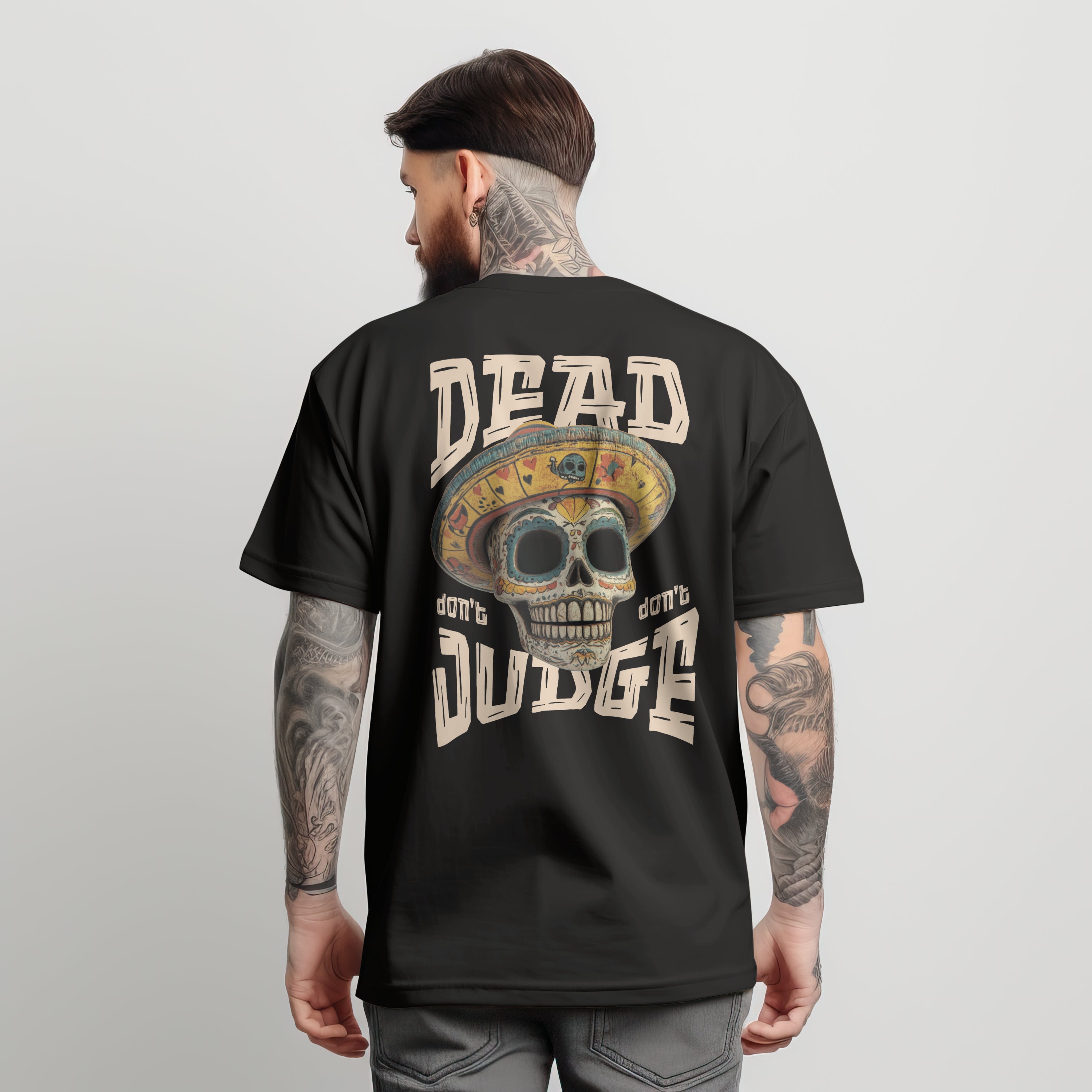 Dead Don't Judge - 240 GSM Oversized Tee