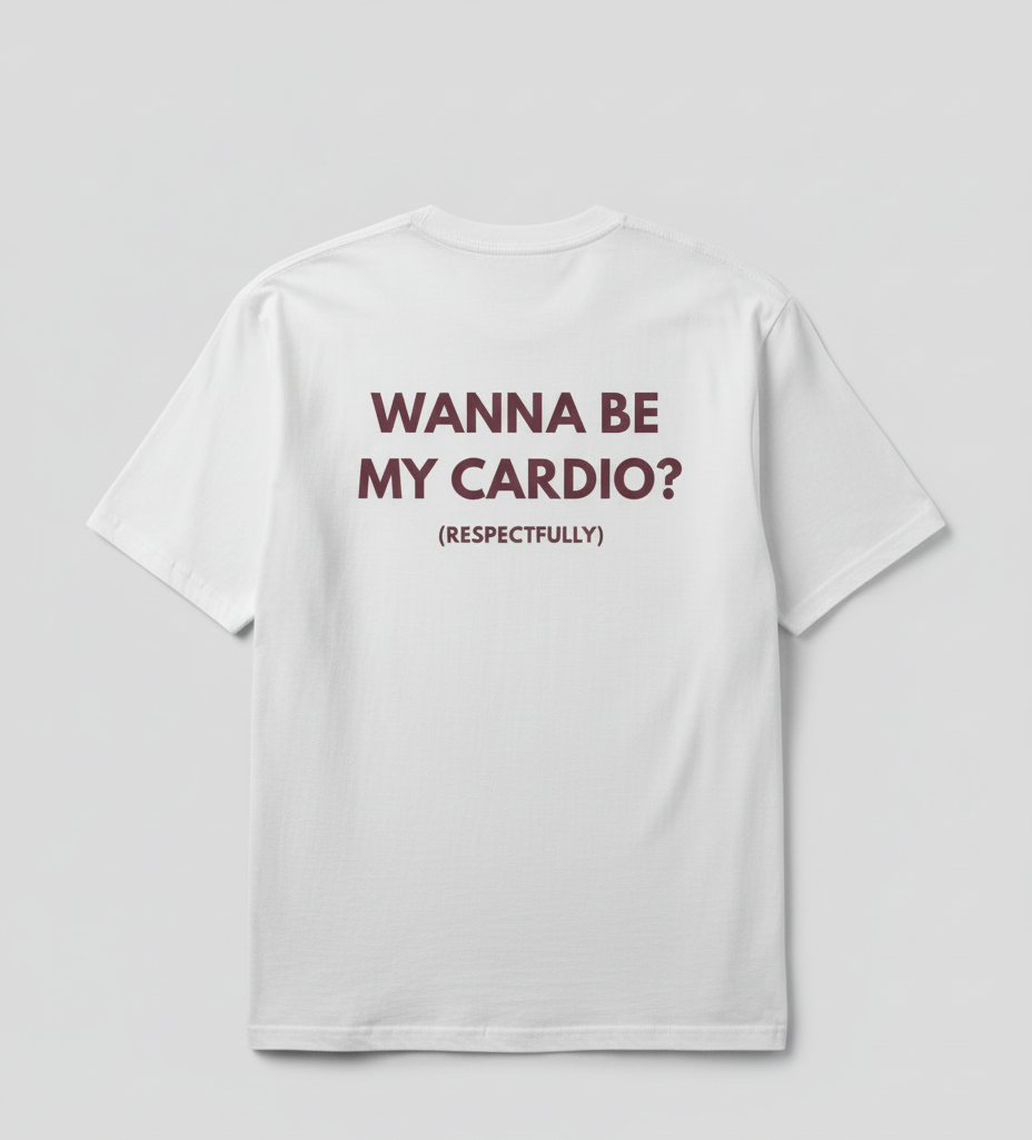 The Cardio Tee - 240 Gsm Oversized Boxy Fit Gym Tshirt