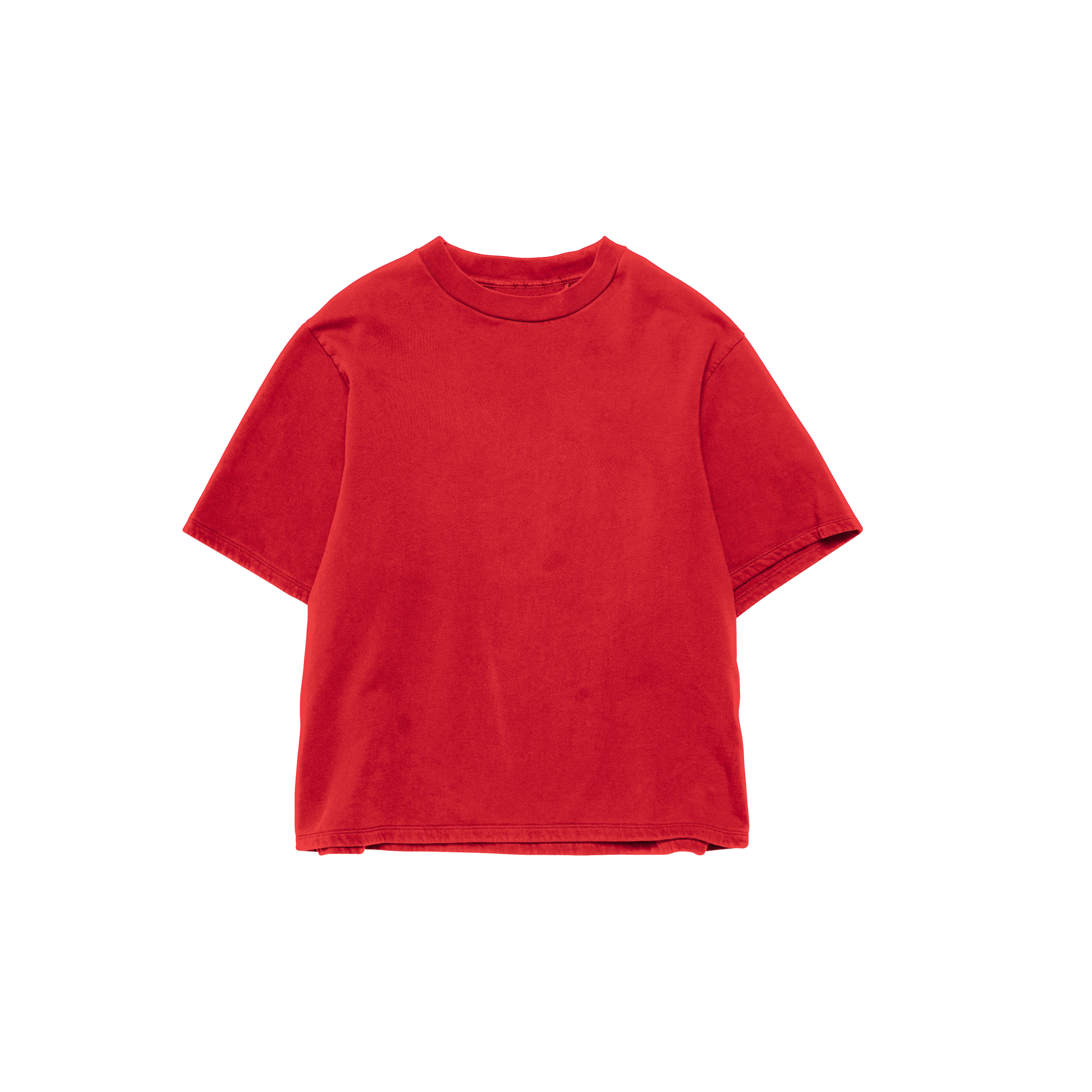 Red 240 GSM French Terry Oversized Tee