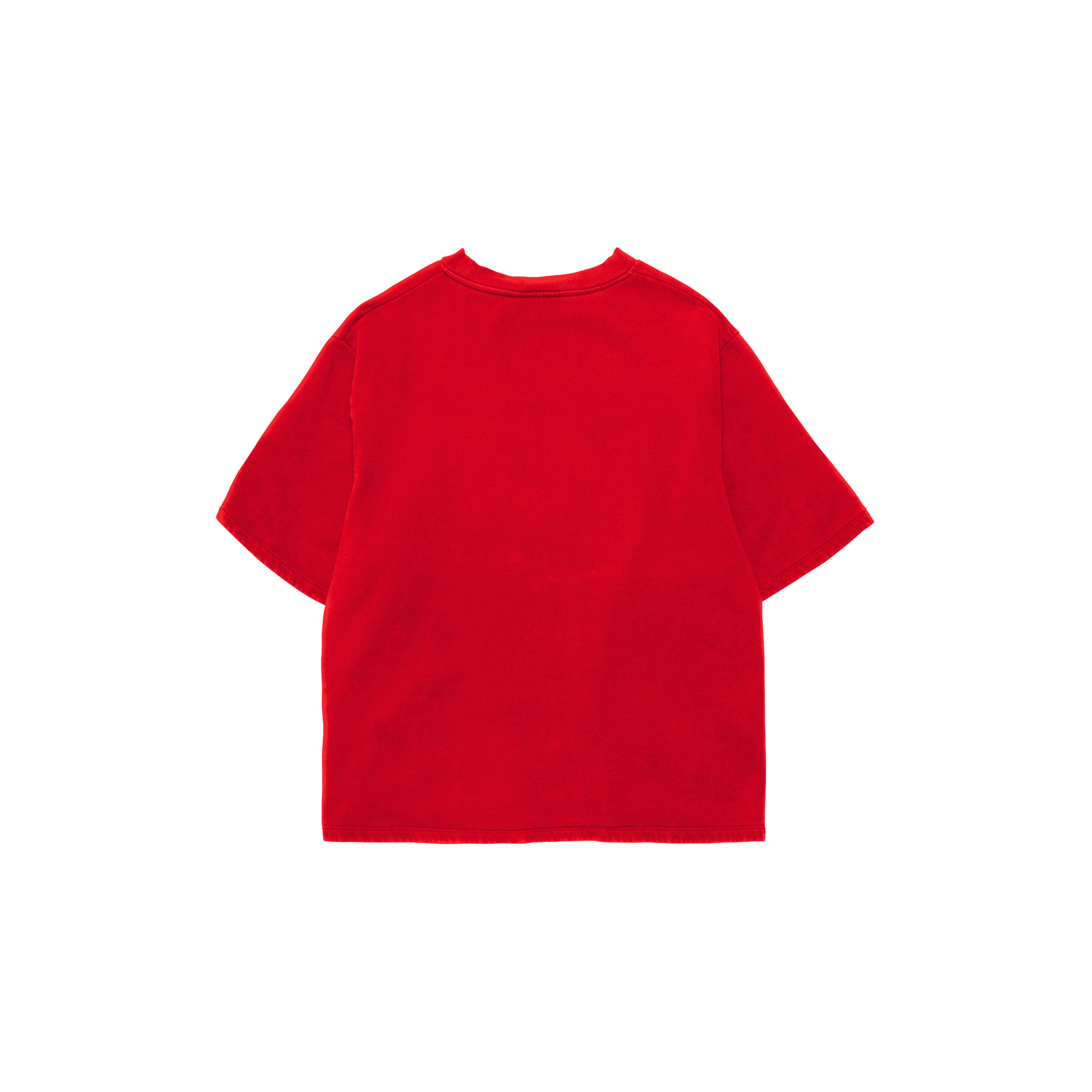 Red 240 GSM French Terry Oversized Tee