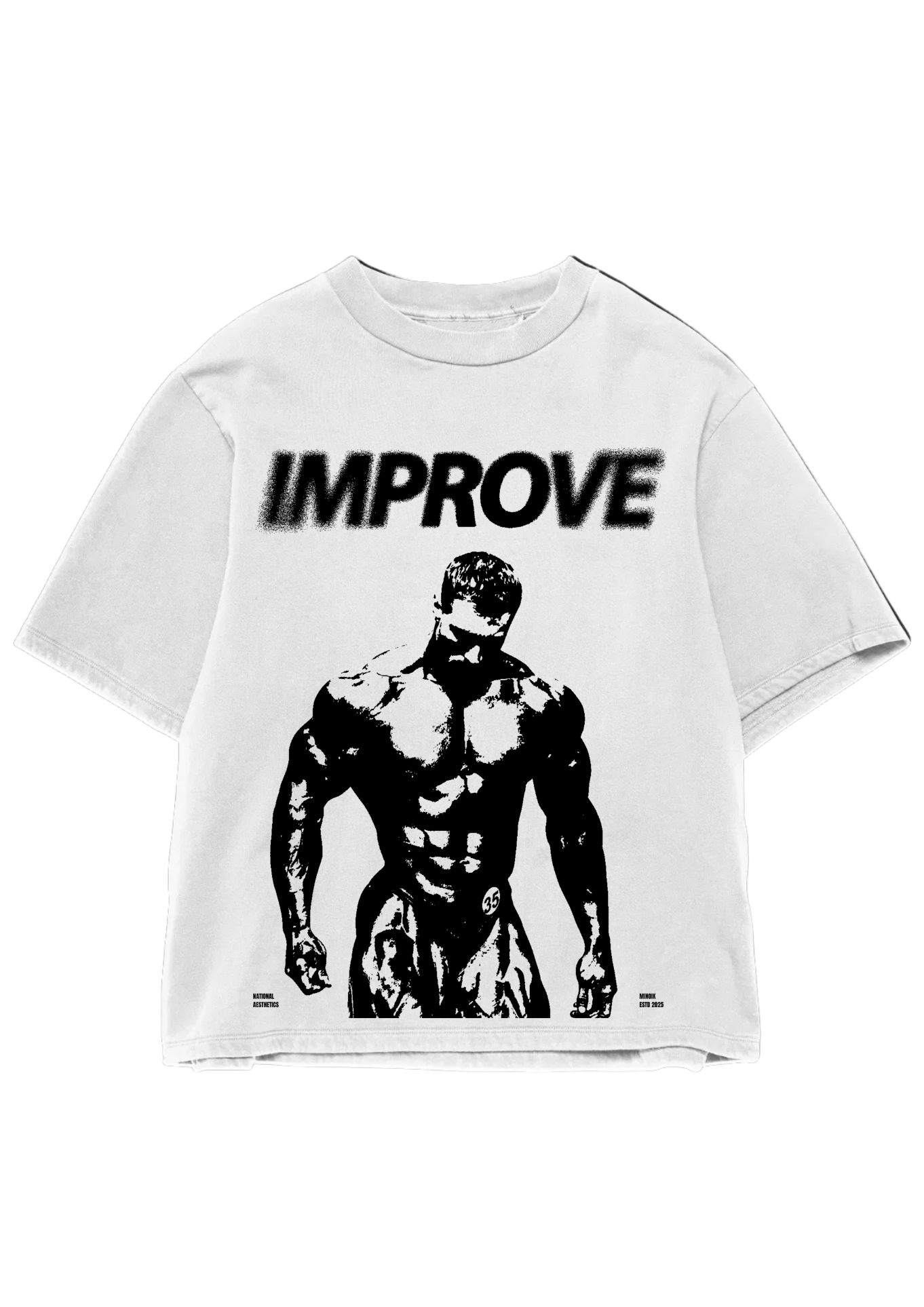 The Improve Tee - 240 GSM Oversized Gym Tee