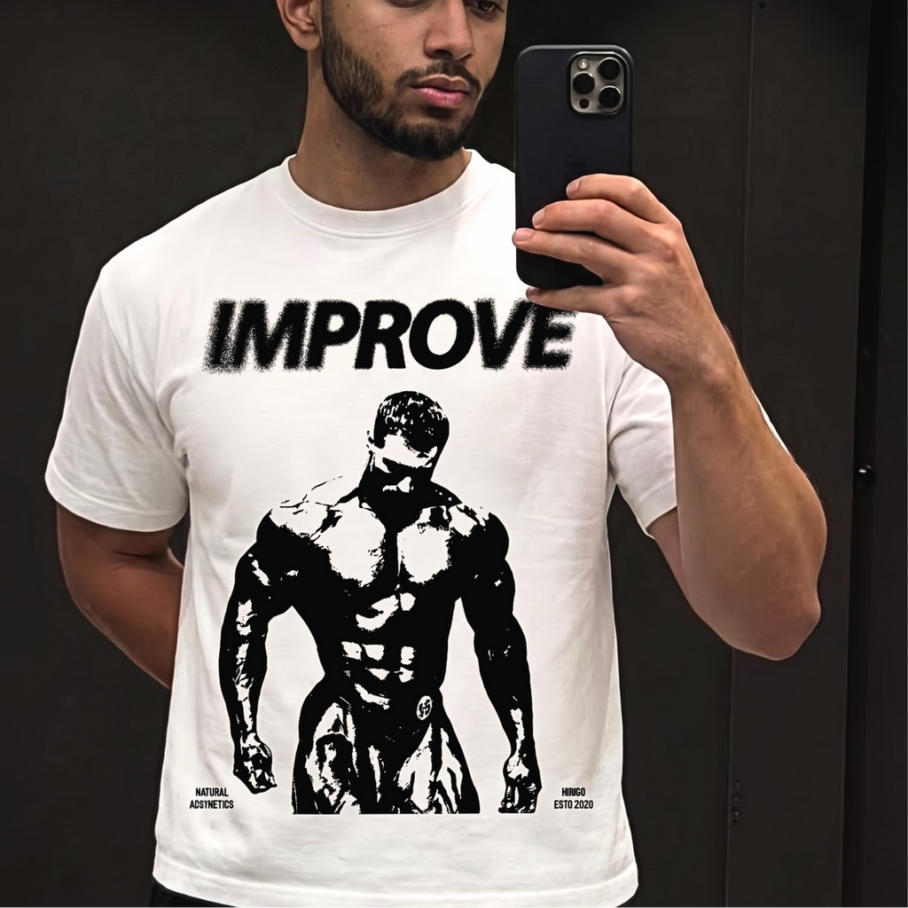 The Improve Tee - 240 GSM Oversized Gym Tee