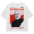 OG RED FLAG - Premium  240 GSM Oversized T-shirt