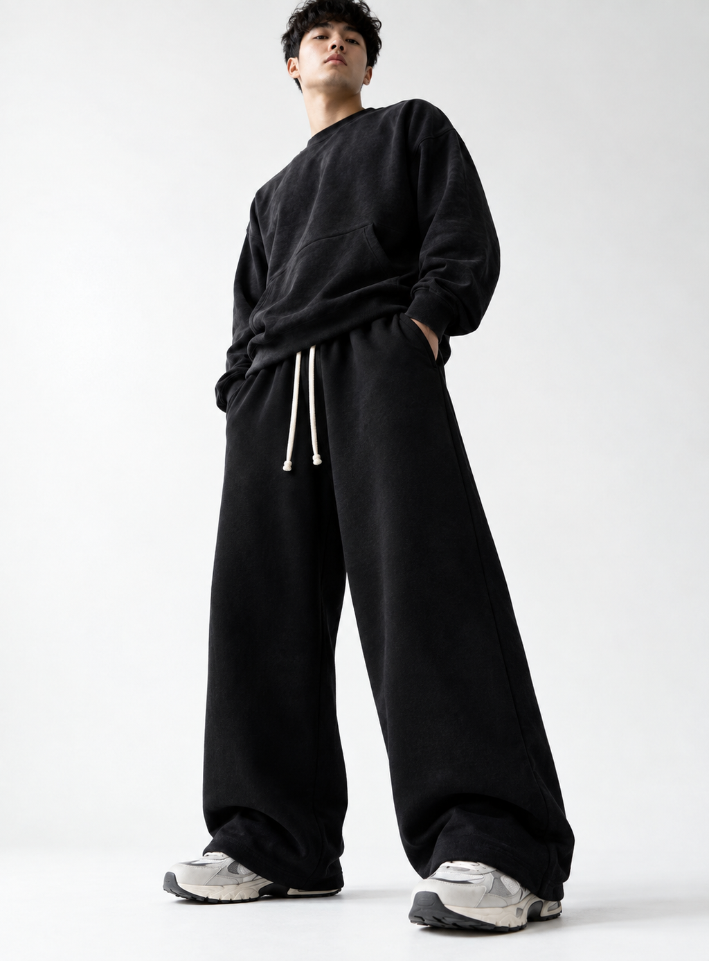 NOT YOUR BASIC GYM SWEATPANTS (BLACK)