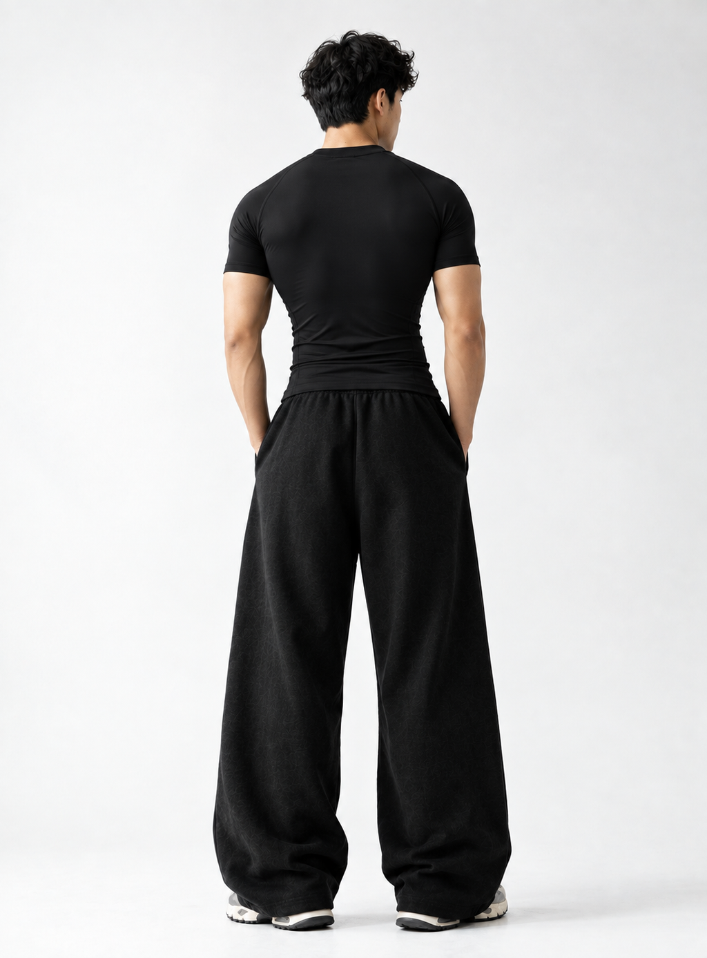 NOT YOUR BASIC GYM SWEATPANTS (BLACK)