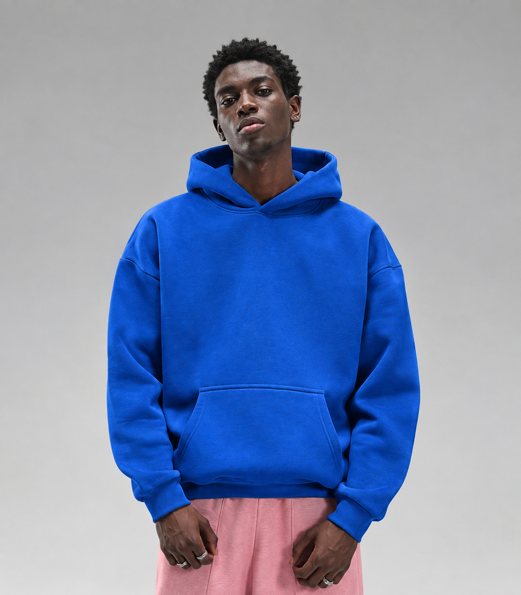 Royal Blue Hoodie Oversized Fit