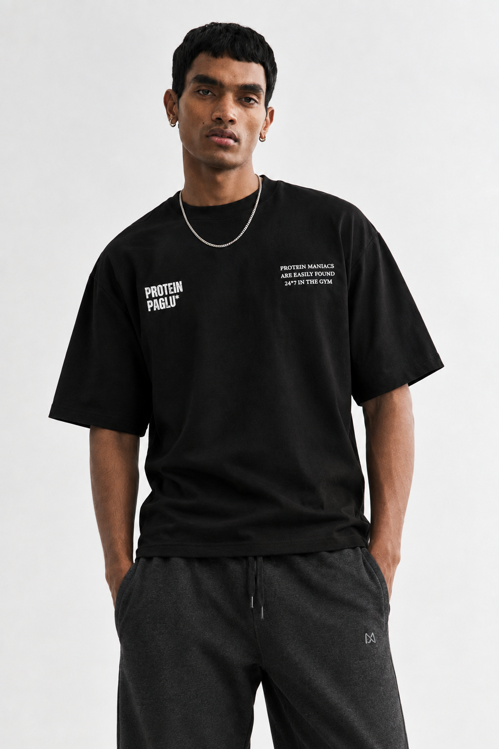 Protein Paglu - 240 GSM Oversized Tshirt