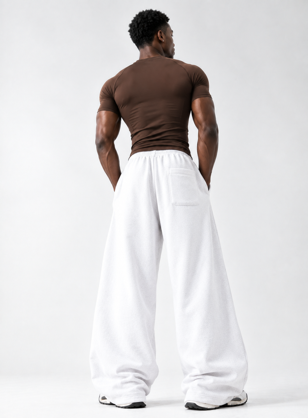 NOT YOUR BASIC GYM SWEATPANTS ( WHITE )
