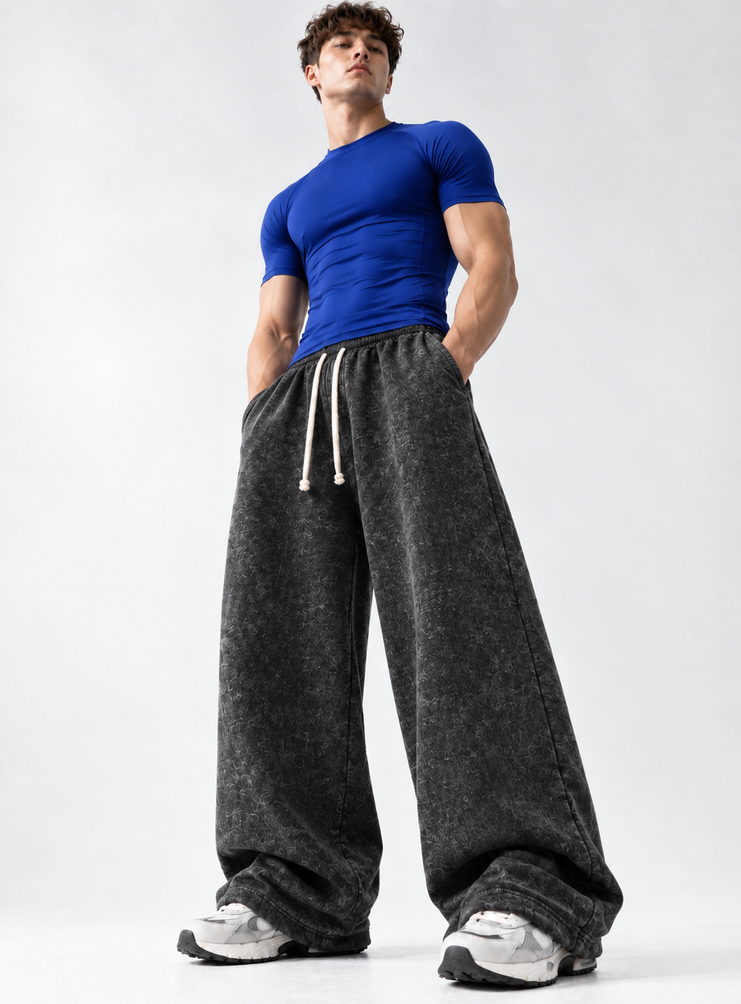 NOT YOUR BASIC GYM SWEATPANTS ( ACID WASH)
