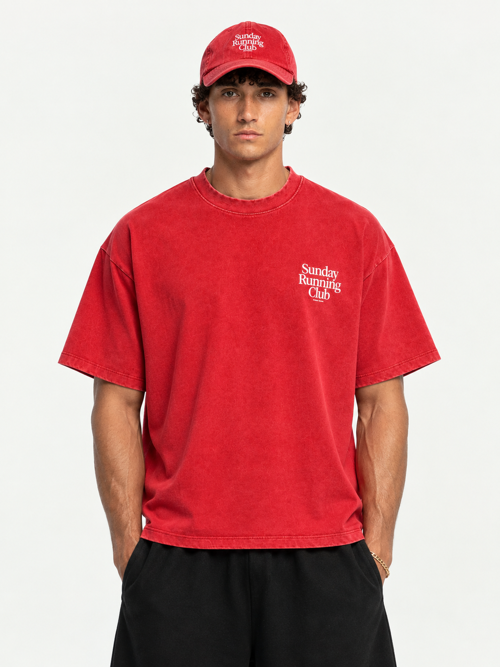 SUNDAY RUNNING CLUB TSHIRT - 240 GSM OVERIZED FIT