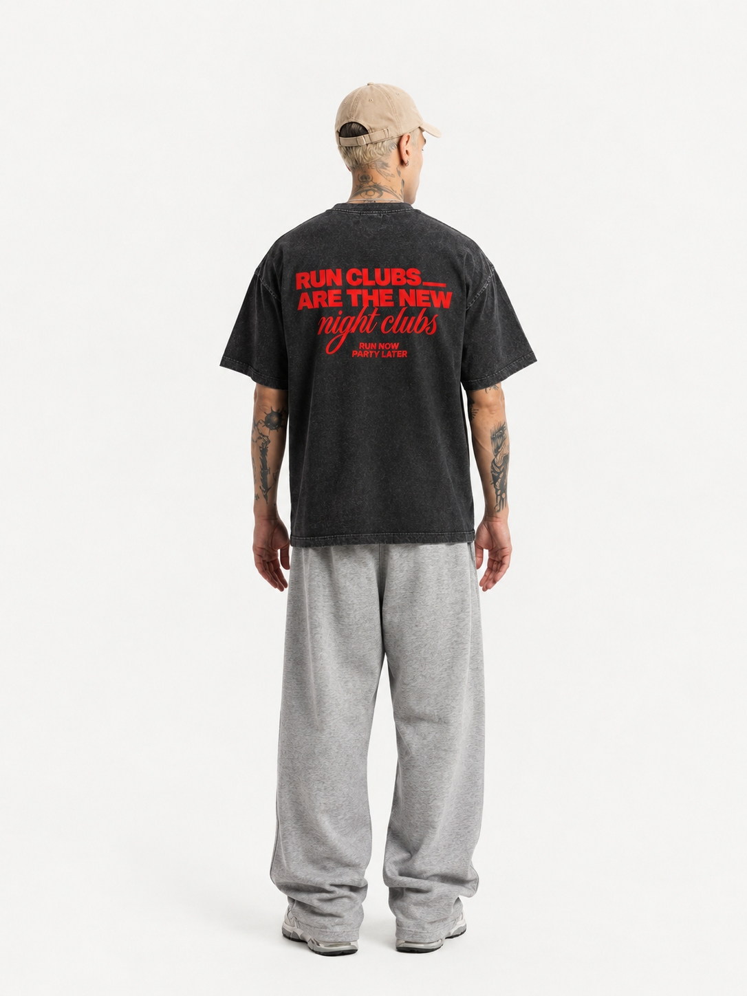 OFFICIAL RUN CLUB TSHIRT - 240 GSM OVERSIZED FIT