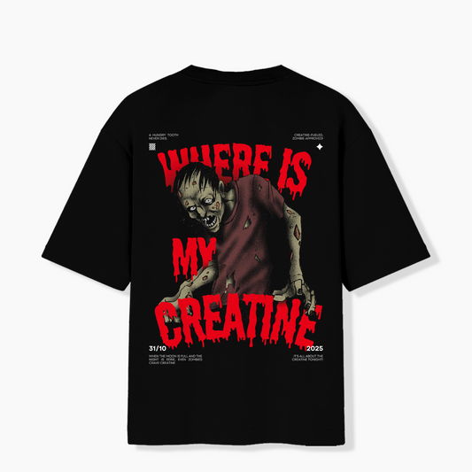 Where is my creatine? - Premium 240 GSM Oversized T-shirt