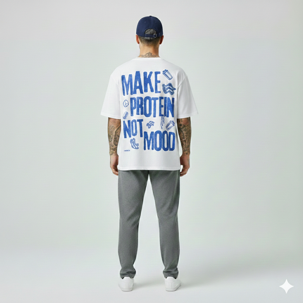 The Protein Tee - 240 GSM Oversized Tshirt