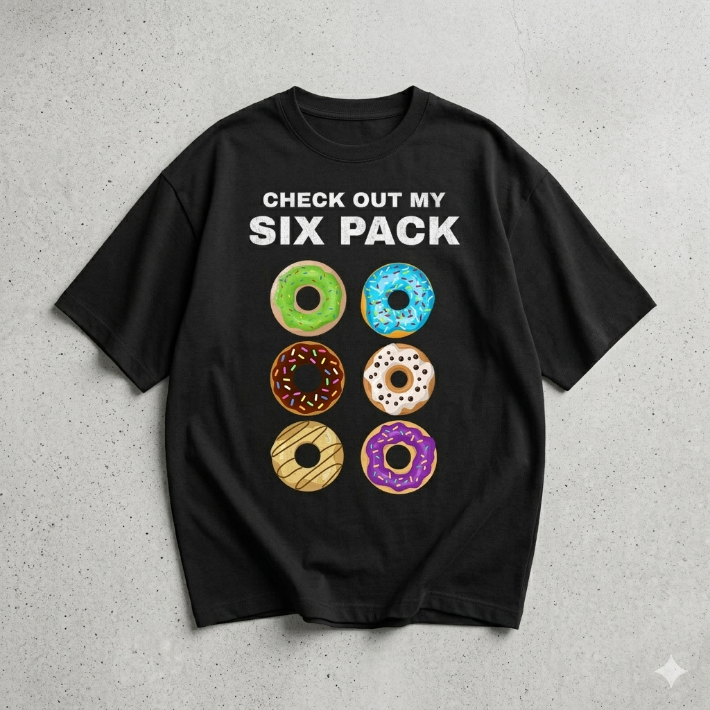 SIX PACK TEE - OVERSIZED 240 GSM TEE