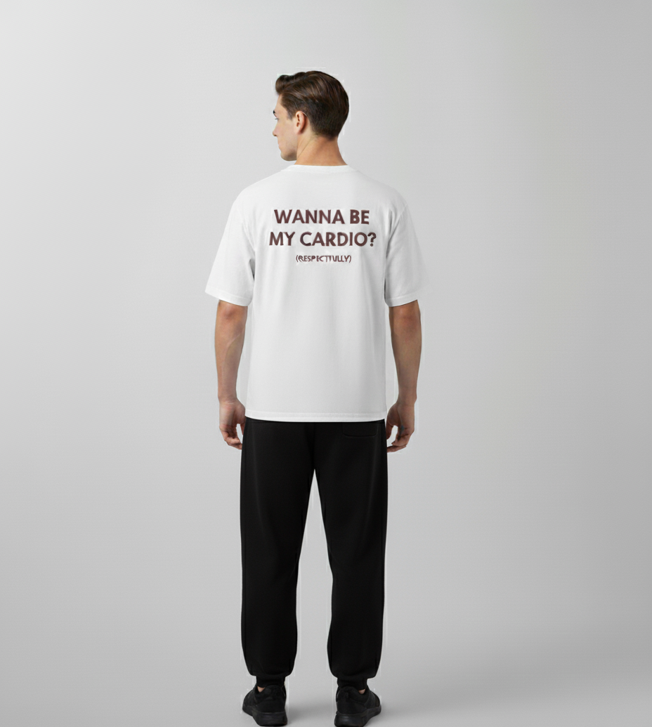 The Cardio Tee - 240 Gsm Oversized Boxy Fit Gym Tshirt