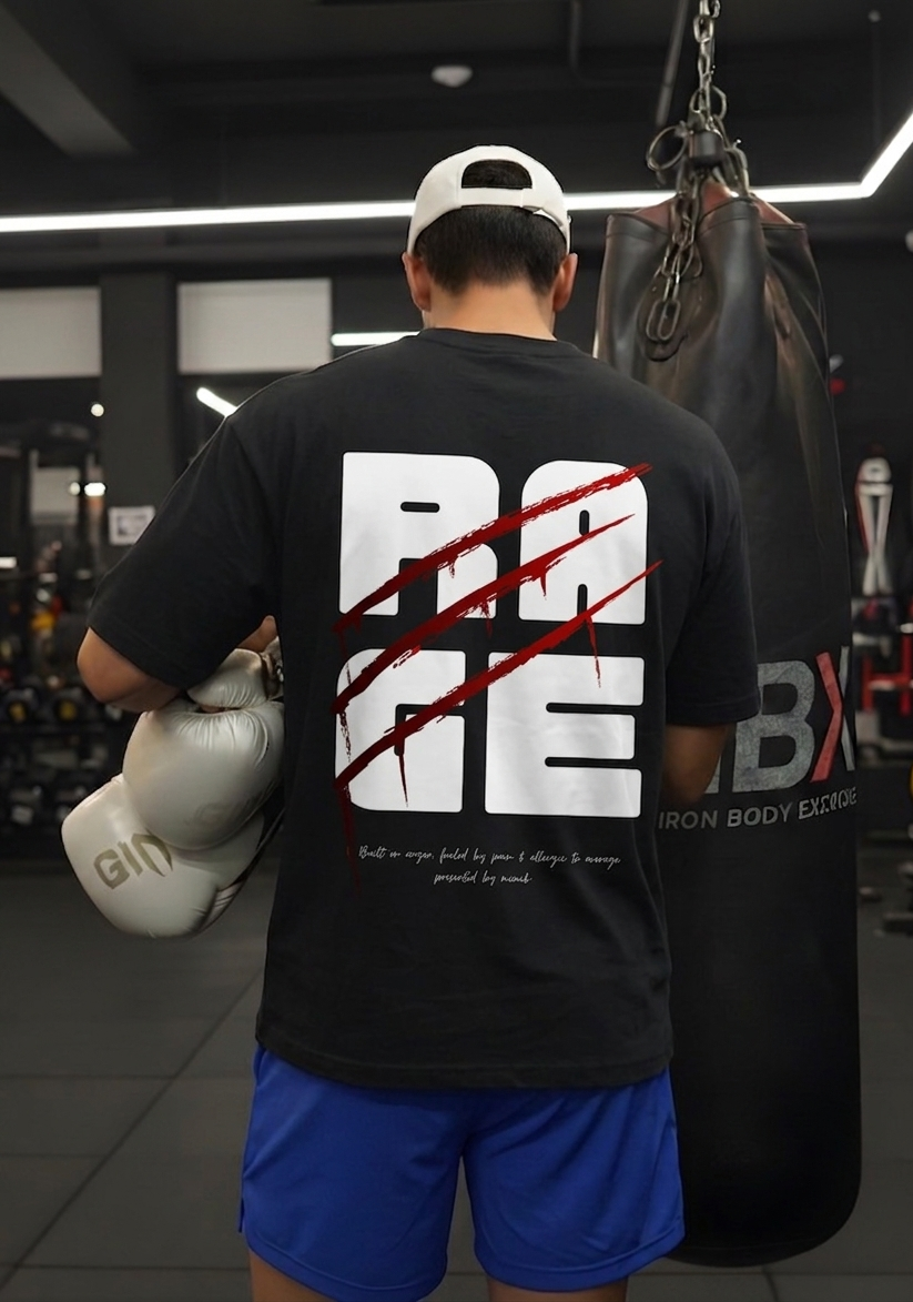 The Rage Tee- 240 GSM Oversized Tee