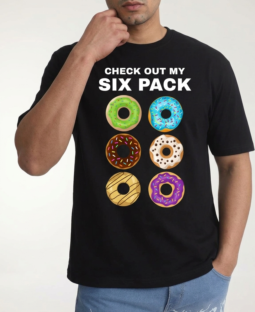 SIX PACK TEE - OVERSIZED 240 GSM TEE