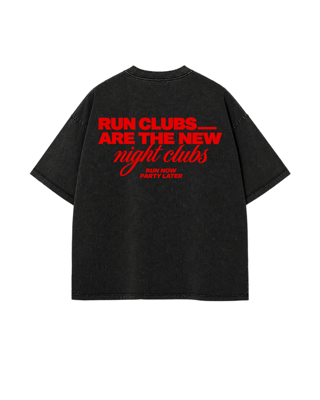 OFFICIAL RUN CLUB TSHIRT - 240 GSM OVERSIZED FIT