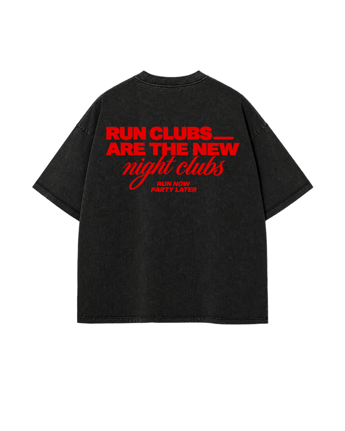 OFFICIAL RUN CLUB TSHIRT - 240 GSM OVERSIZED FIT