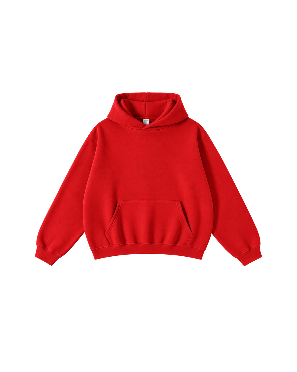 Red Hoodie Oversized Fit