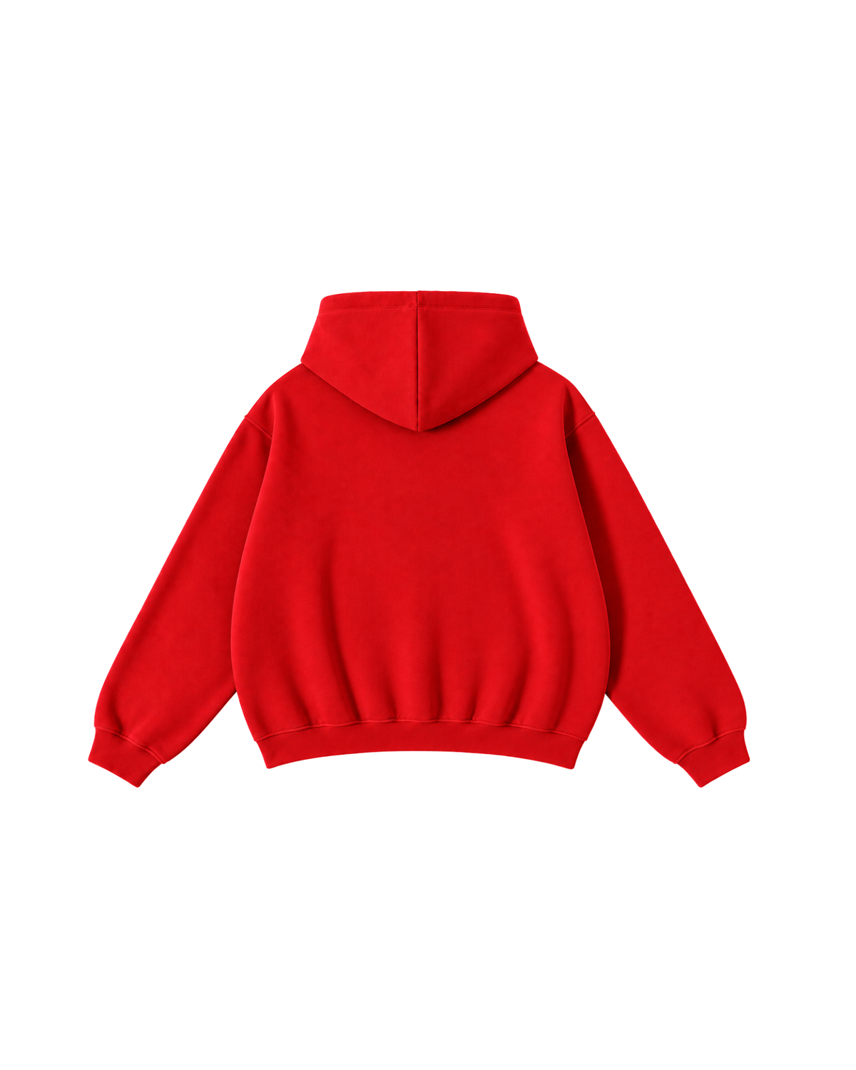 Red Hoodie Oversized Fit