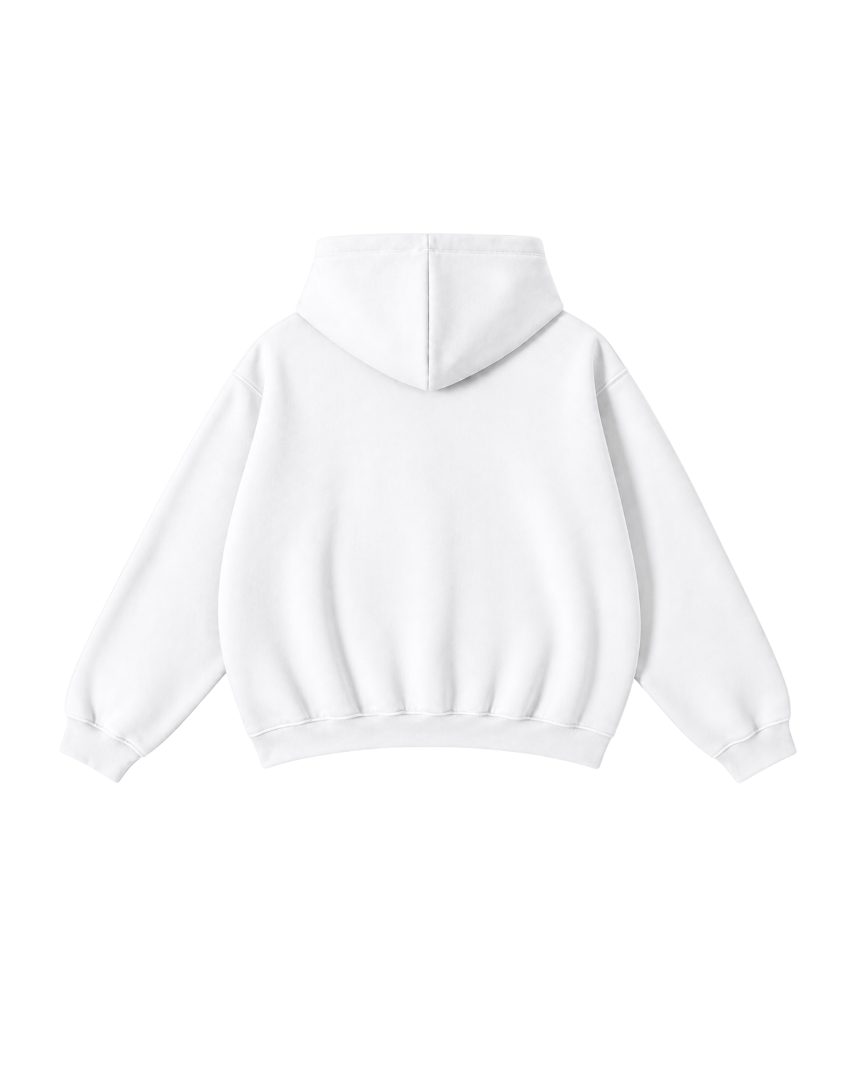 White Hoodie Oversized Fit