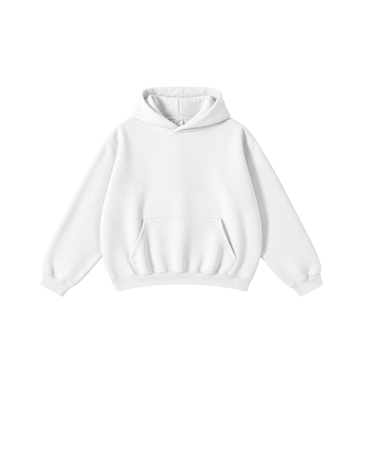 White Hoodie Oversized Fit