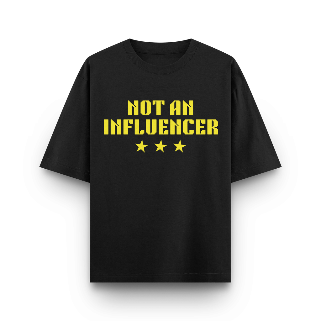 Anit Influencer Tee - 240 GSM Oversized Tee