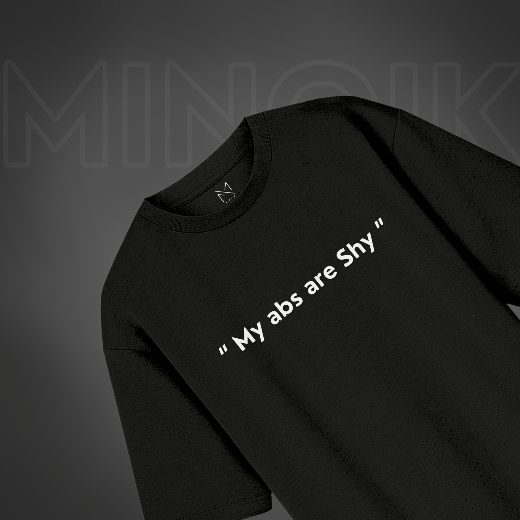 My abs are shy - Oversized Premium T-shirt