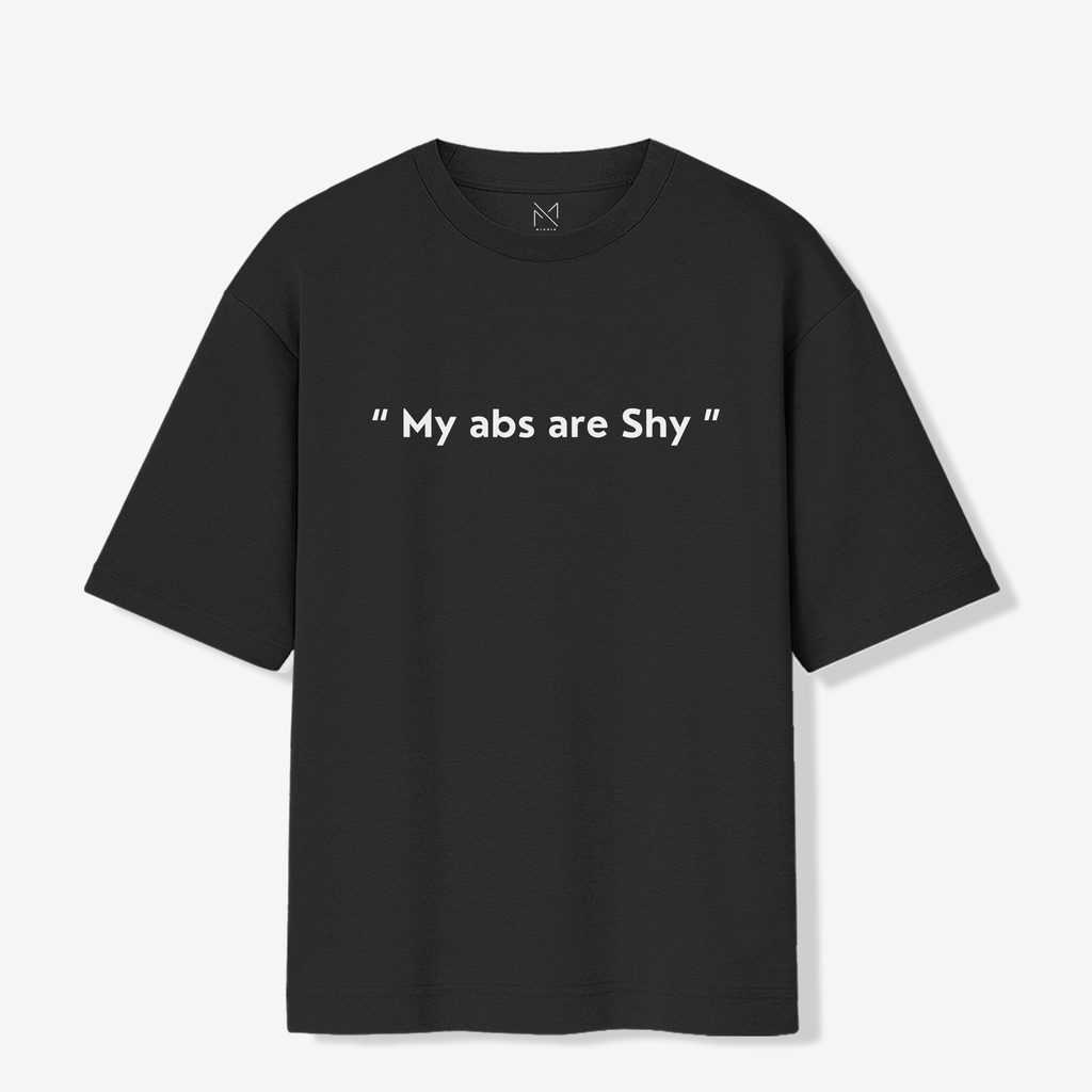My abs are shy - Oversized Premium T-shirt