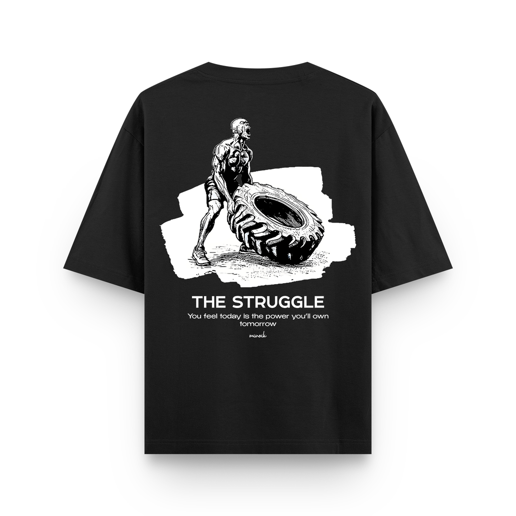 The Struggle Tee - 240 GSM Frency Terry Tshirt