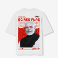 OG RED FLAG - Premium  240 GSM Oversized T-shirt
