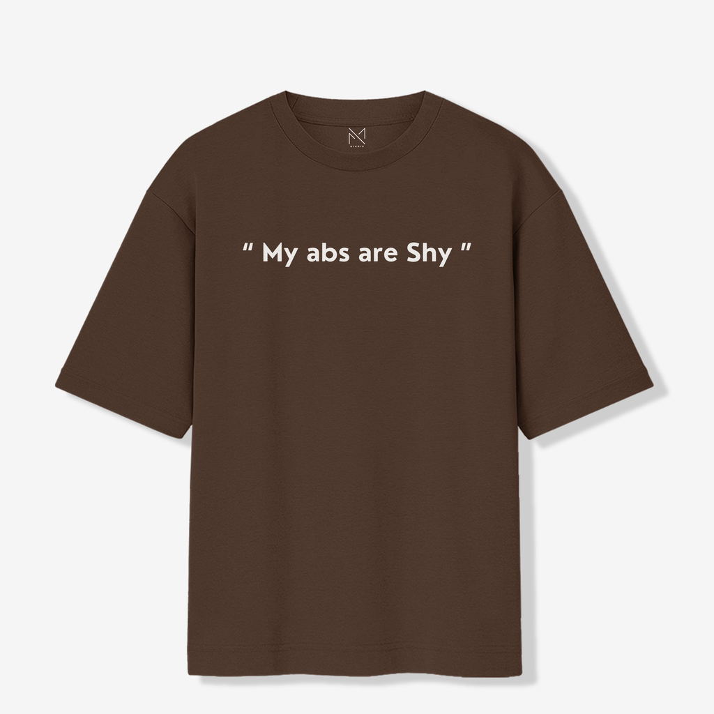 My abs are shy - Oversized Premium T-shirt