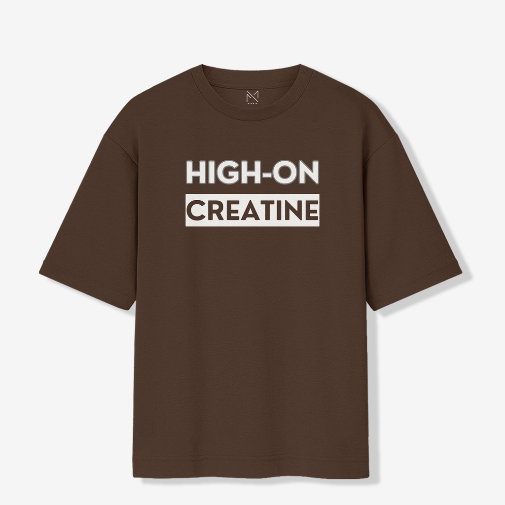 High On Creatine - Oversized Premium T-shirt