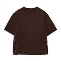 Brown 240 GSM French Terry Oversized Tee