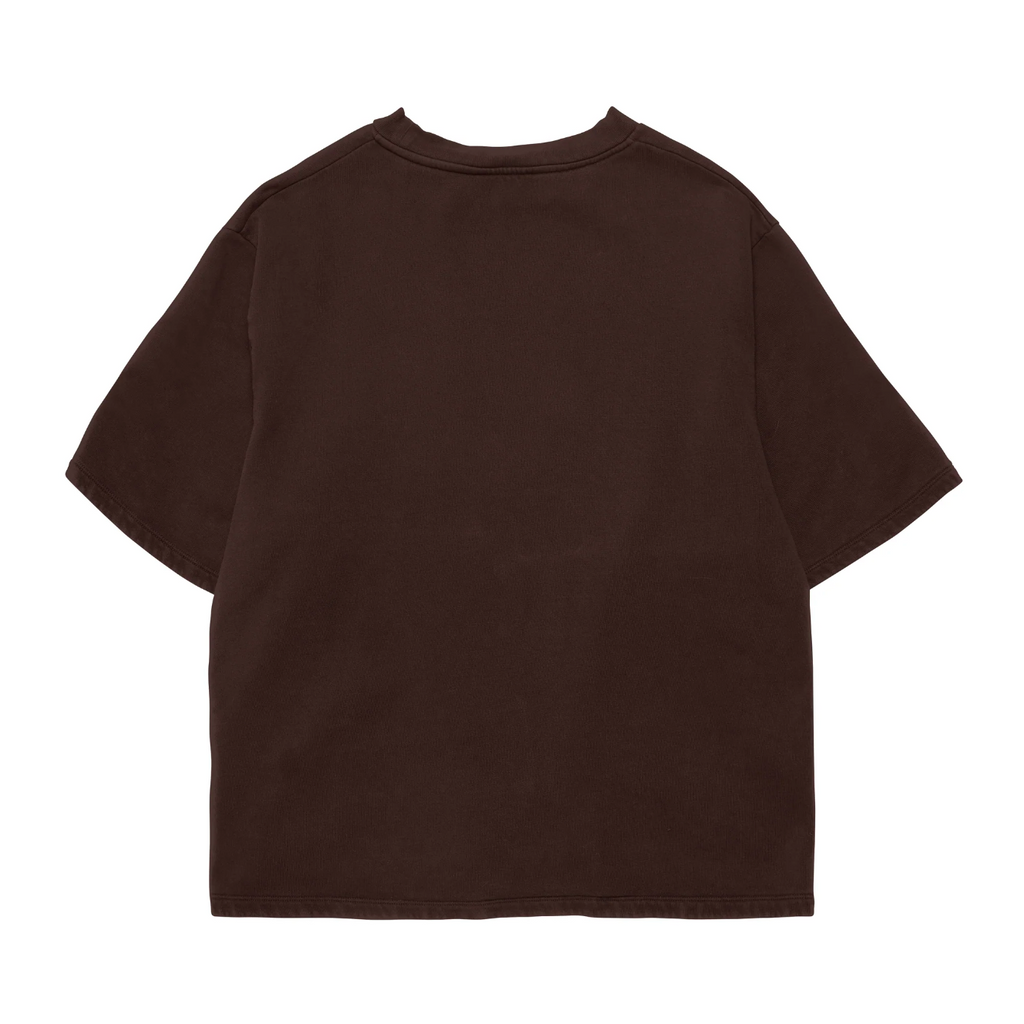 Brown 240 GSM French Terry Oversized Tee