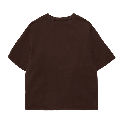 Brown 240 GSM French Terry Oversized Tee