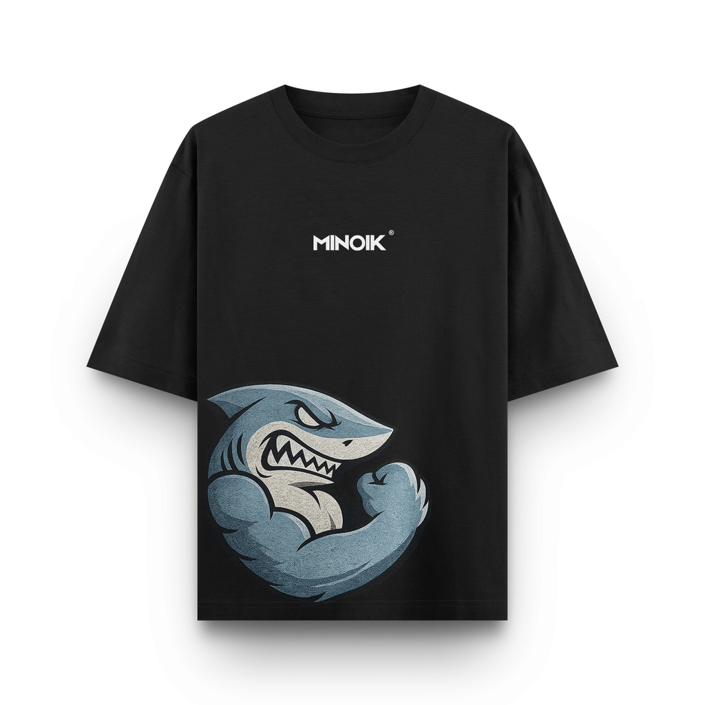 The Shark Tee - 240 GSM Oversized Tee