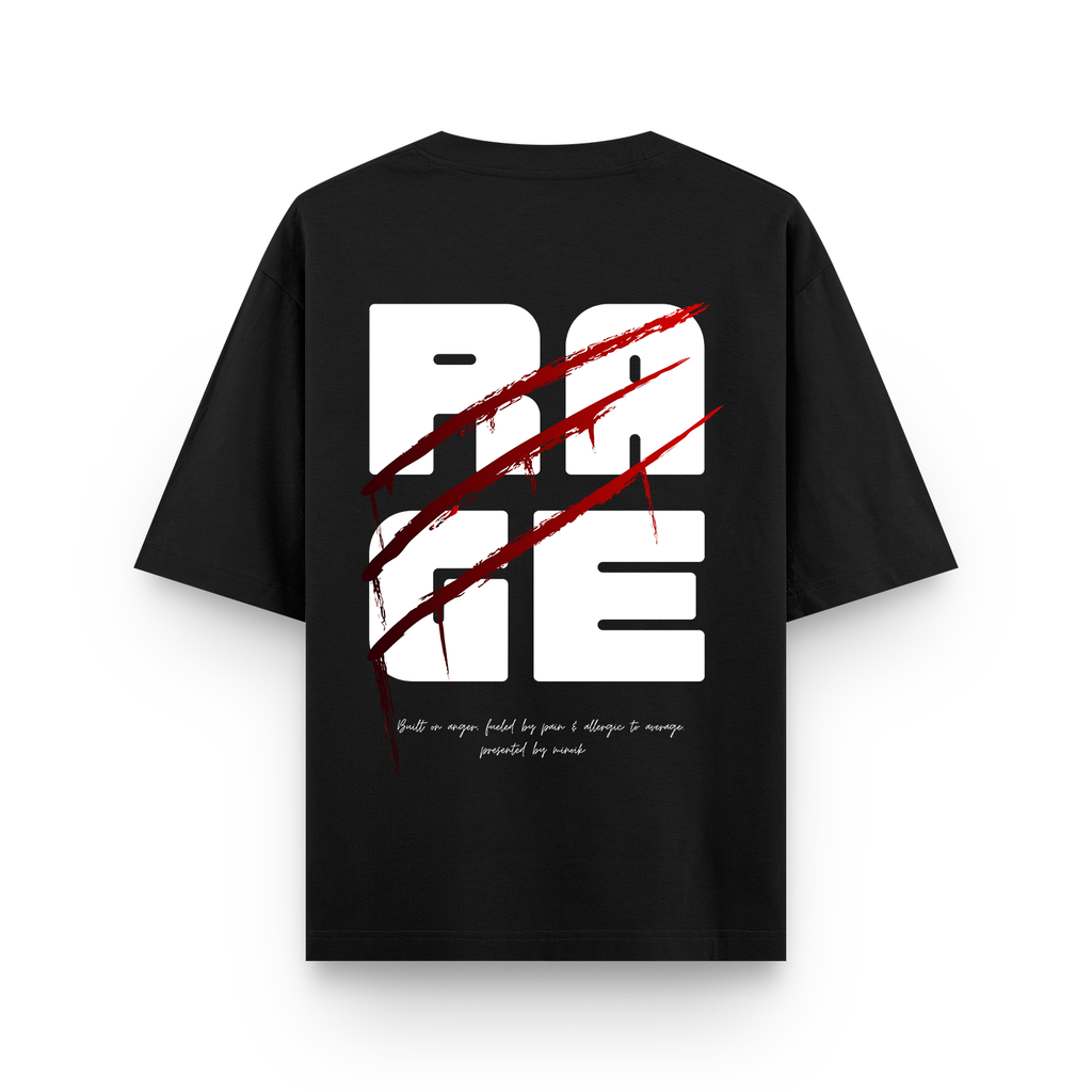 The Rage Tee- 240 GSM Oversized Tee